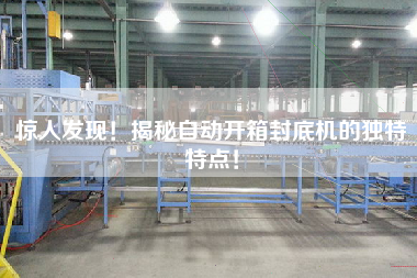 驚人發(fā)現(xiàn)！揭秘自動(dòng)開箱封底機(jī)的獨(dú)特特點(diǎn)！