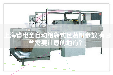 上海省電全自動(dòng)給袋式包裝機(jī)參數(shù)(有哪些需要注意的地方？)