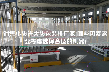 X小袋進(jìn)大袋包裝機廠家(哪些因素需要考慮選擇合適的機器)