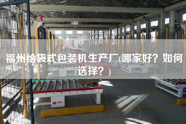 福州給袋式包裝機(jī)生產(chǎn)廠(哪家好？如何選擇？)