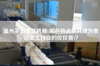 溫州茶山食品機械(哪些特點使其成為食品加工行業(yè)的佼佼者)？