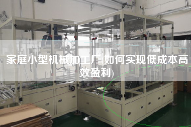 家庭小型機(jī)械加工廠(chǎng)(如何實(shí)現(xiàn)低成本高效盈利)
