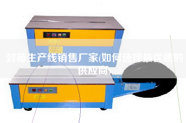 封箱生產(chǎn)線(xiàn)X廠(chǎng)家(如何選擇z優(yōu)質(zhì)的供應(yīng)商)