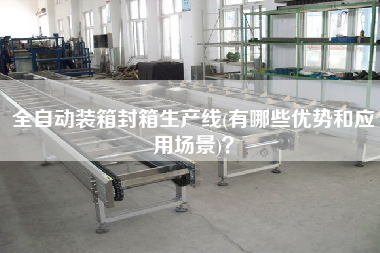 全自動裝箱封箱生產(chǎn)線(有哪些優(yōu)勢和應用場景)？
